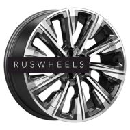 Диски КИК 7,5x19/5x114,3 ET39 D66,1 Галего (КС1039) Алмаз черный