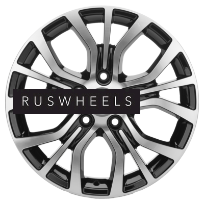 Диски Khomen Wheels 6,5x16/5x114,3 ET45 D60,1 KHW1608 (Toyota/Suzuki) Black-FP