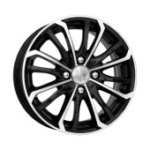 Диски КиК 5.5\R14 4*98 ET35 d58.5 Алмаз черный Диски КиК 5.5\R14 4*98 ET35 d58.5 Алмаз черный