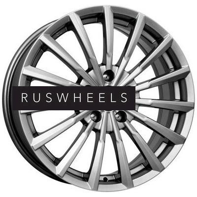 Диски КИК 7x17/5x100 ET48 D56,1 Акцент (КС562) Дарк платинум