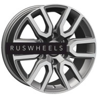 Диски Khomen Wheels 8x17/6x139,7 ET25 D106,1 KHW1723 (LC Prado/Lexus GX) Gray-FP