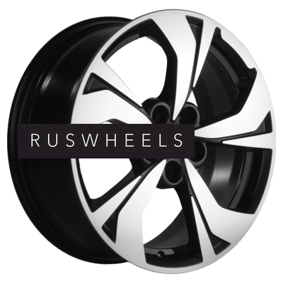 Диски Khomen Wheels 7x17/5x114,3 ET35 D66,1 KHW1724 (Nissan Juke) Black-FP Диски Khomen Wheels 7x17/5x114,3 ET35 D66,1 KHW1724 (Nissan Juke) Black-FP