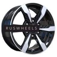 Диски LS 7,5x17/6x139,7 ET36 D100,1 1301 BKF (конус, Колпак+лого)