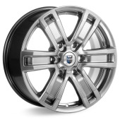 Диски КиК  R7-Рольф-оригинал (КС457)  7,5\R17 6*139,7 ET38  d67,1  Дарк платинум  [r71267]