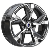 Диски КиК 7.5\R18 5*108 ET45 d67.1 алмаз чёрный