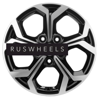 Диски Khomen Wheels 6,5x16/5x114,3 ET50 D66,1 KHW1606 (Renault/Nissan) Black-FP Диски Khomen Wheels 6,5x16/5x114,3 ET50 D66,1 KHW1606 (Renault/Nissan) Black-FP