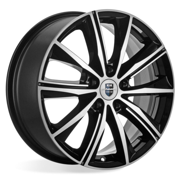 Диски КиК 7,0\R17 5*114.3 ET45 d67.1 Алмаз черный