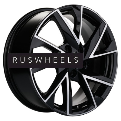 Диски Khomen Wheels 7x17/5x110 ET45 D67,1 KHW1714 (DFM580) Black-FP