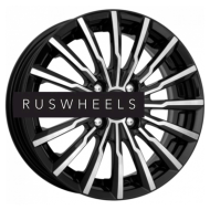 Диски КИК 7x17/4x100 ET43 D60,1 Акцент-оригинал (КС562) Алмаз черный