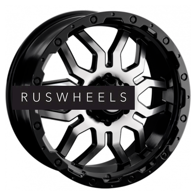 Диски LS 7,5x17/6x139,7 ET30 D106,1 1285 BKF (конус, Колпак+лого)