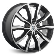 Диски КиК 7.5\R18 5*114.3 ET37 d66.6 Алмаз черный Диски КиК 7.5\R18 5*114.3 ET37 d66.6 Алмаз черный