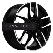 Диски Khomen Wheels 6,5x17/5x114,3 ET45 D66,1 KHW1708 (Nissan Tiida) Black-FP
