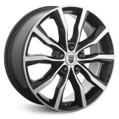 Диски КиК 7.5\R18 5*114.3 ET45 d66.1 Алмаз черный Диски КиК 7.5\R18 5*114.3 ET45 d66.1 Алмаз черный