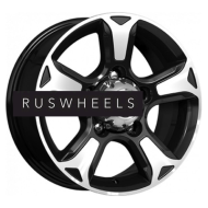 Диски КИК 7x16/5x139,7 ET35 D98 Атлант (КС757) Алмаз черный