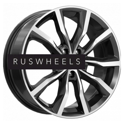 Диски КИК 7,5x18/5x108 ET45 D67,1 Портер (КС906) Алмаз черный