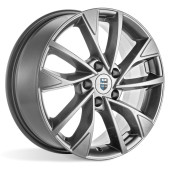 Диски КиК  Роквуд  7,0\R17 5*115 ET40  d70,2  Дарк платинум  [77075]