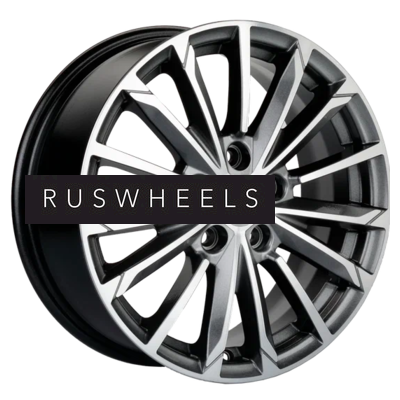 Диски Khomen Wheels 6,5x16/5x112 ET39,5 D66,6 KHW1611 (Actyon) G-Silver-FP